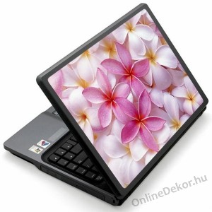 Laptop matrica, Laptop dekor&aacute;ci&oacute; - Vir&aacute;g - Plumeria, Frangipani 1150
