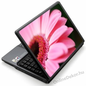 Laptop matrica, Laptop dekor&aacute;ci&oacute; - Vir&aacute;g - Gerbera 1152