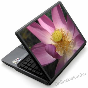 Laptop matrica, Laptop dekor&aacute;ci&oacute; - Vir&aacute;g - L&oacute;tuszvir&aacute;g 1161
