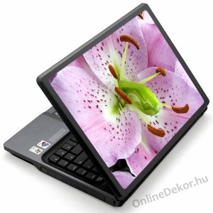 Laptop matrica, Laptop dekor&aacute;ci&oacute; - Vir&aacute;g - Liliom 1163
