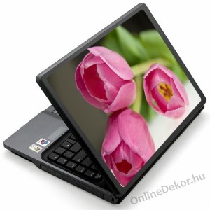 Laptop matrica, Laptop dekor&aacute;ci&oacute; - Vir&aacute;g - Tulip&aacute;n 1165