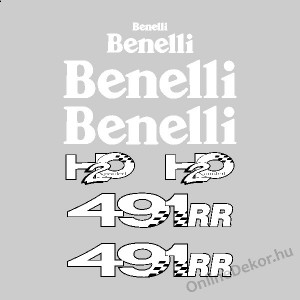 Motormatrica, Motor dekor&aacute;ci&oacute;k - 02.Robog&oacute; matric&aacute;k - Benelli - Benelli 491 RR