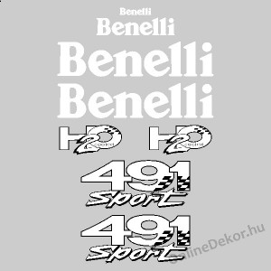 Motormatrica, Motor dekor&aacute;ci&oacute;k - 02.Robog&oacute; matric&aacute;k - Benelli - Benelli 491 Sport