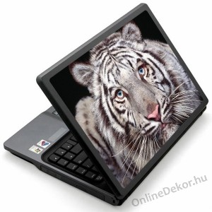 Laptop matrica, Laptop dekor&aacute;ci&oacute; - &Aacute;llat - Feh&eacute;r tigris 1219