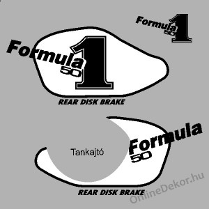 Motormatrica, Motor dekor&aacute;ci&oacute;k - 02.Robog&oacute; matric&aacute;k - Italjet - Formula 1