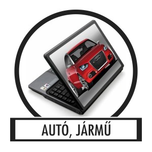 Laptop matrica, Laptop dekor&aacute;ci&oacute; - Aut&oacute;, J&aacute;rmű