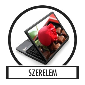 Laptop matrica, Laptop dekor&aacute;ci&oacute; - Valentin nap, Szerelem