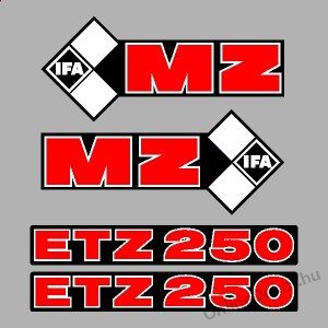 Motormatrica, Motor dekor&aacute;ci&oacute;k - 01.Motormatric&aacute;k - MZ - ETZ 250