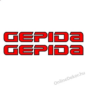 Ker&eacute;kp&aacute;r matrica, Ker&eacute;kp&aacute;r dekor&aacute;ci&oacute;, Bicikli matrica, Bicikli dekor&aacute;ci&oacute; - Gepida - Gepida Felirat