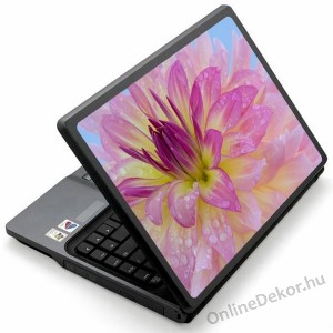 Laptop matrica, Laptop dekor&aacute;ci&oacute; - Vir&aacute;g - Őszir&oacute;zsa 1357