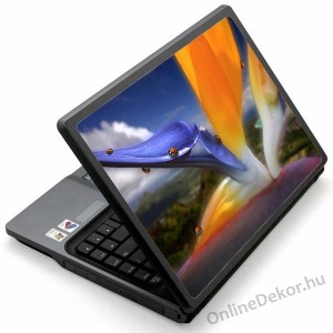 Laptop matrica, Laptop dekor&aacute;ci&oacute; - Vir&aacute;g - Papag&aacute;jvir&aacute;g katic&aacute;val 1362