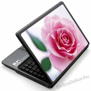 Laptop matrica, Laptop dekor&aacute;ci&oacute; - Vir&aacute;g - R&oacute;zsa 1367