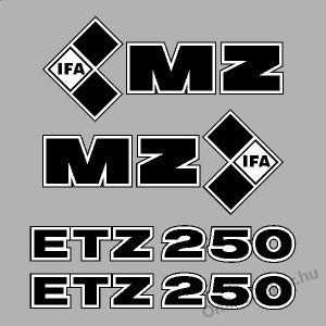 Motormatrica, Motor dekor&aacute;ci&oacute;k - 01.Motormatric&aacute;k - MZ - ETZ 250
