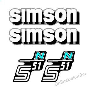 Motormatrica, Motor dekor&aacute;ci&oacute;k - 02.Robog&oacute; matric&aacute;k - Simson - S 51 N