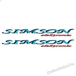 Motormatrica, Motor dekor&aacute;ci&oacute;k - 02.Robog&oacute; matric&aacute;k - Simson - Simson Elektronic