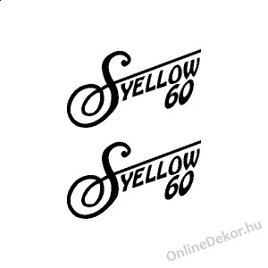 Motormatrica, Motor dekor&aacute;ci&oacute;k - 02.Robog&oacute; matric&aacute;k - Simson - SYellow 60
