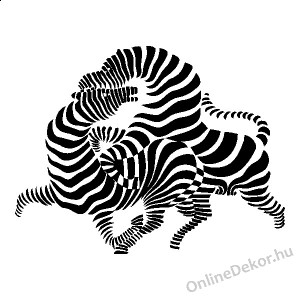 Faldekoráció, Falimatrica, Faltetoválás - Állat - Zebra 1568