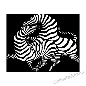 Faldekoráció, Falimatrica, Faltetoválás - Állat - Zebra 1569