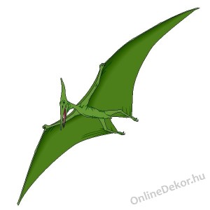 Faldekoráció, Falimatrica, Faltetoválás - Gyerekszoba - Nyomtatott falmatrica (Nem színezhető) - Dinó 158