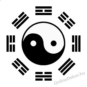 Faldekoráció, Falimatrica, Faltetoválás - Feng Shui - Ying Yang 1624