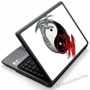 Laptop matrica, Laptop dekor&aacute;ci&oacute; - Feng Shui - Ying-Yang 1723