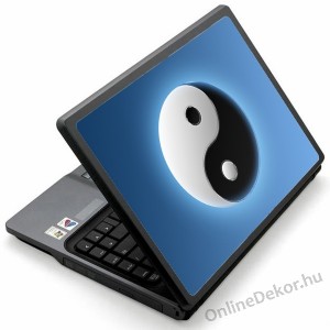 Laptop matrica, Laptop dekor&aacute;ci&oacute; - Feng Shui - Ying-Yang 1724