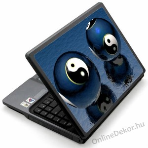 Laptop matrica, Laptop dekor&aacute;ci&oacute; - Feng Shui - Ying-Yang 1727
