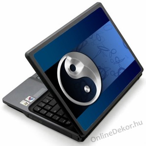 Laptop matrica, Laptop dekor&aacute;ci&oacute; - Feng Shui - Ying-Yang 1728