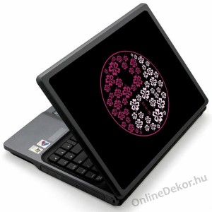 Laptop matrica, Laptop dekor&aacute;ci&oacute; - Feng Shui - Ying-Yang 1731