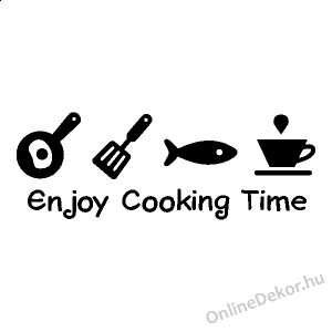 Faldekoráció, Falimatrica, Faltetoválás - Konyha - Enjoy Cooking Time 1750