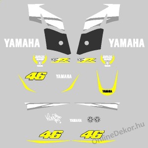 Motor sticker, Motor decal - 01.Motor sticker - Yamaha - TZR 50 Valentino Rossi 46