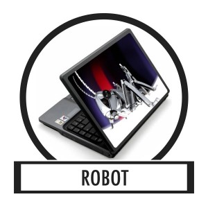 Laptop matrica, Laptop dekor&aacute;ci&oacute; - Robot