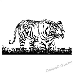 Faldekoráció, Falimatrica, Faltetoválás - Állat - Tigris 1946