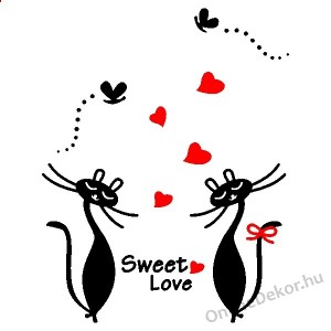 Wall sticker, Wall tattoo, Wall decoration, Wall decal - Animal - Cat 1959