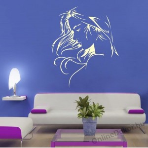 Wall sticker, Wall tattoo, Wall decoration, Wall decal - Celeb - Woman face 1961