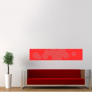 Wall sticker, Wall tattoo, Wall decoration, Wall decal - Pattern stripe - Circle 1975