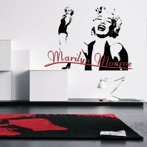 Faldekoráció, Falimatrica, Faltetoválás - Híres emberek, Női alakok, Arcok - Marilyn Monroe 2025