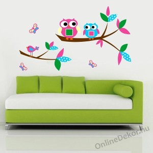 Wall sticker, Wall tattoo, Wall decoration, Wall decal - Children's room - 03.Printed wall sticker - Owl 2043