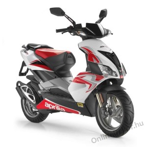 Motor sticker, Motor decal - 02.Scooter sticker - Aprilia - SR 50 R Factory (White panel)