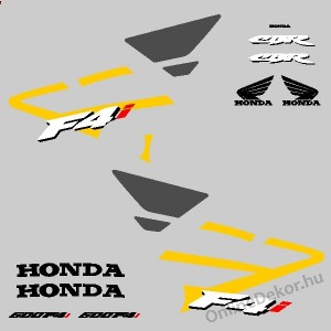 Motormatrica, Motor dekor&aacute;ci&oacute;k - 01.Motormatric&aacute;k - Honda - CBR 600 F4i (S&aacute;rga-Grafit)