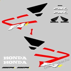 Motor sticker, Motor decal - 01.Motor sticker - Honda - CBR 600 F4i (Red-Black)