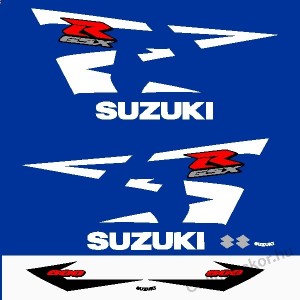 Motormatrica, Motor dekor&aacute;ci&oacute;k - 01.Motormatric&aacute;k - Suzuki - GSX-R 600 (2004) (K&eacute;k-Feh&eacute;r)