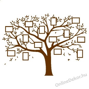 Wall sticker, Wall tattoo, Wall decoration, Wall decal - Family tree, Photo position - Family tree 2101