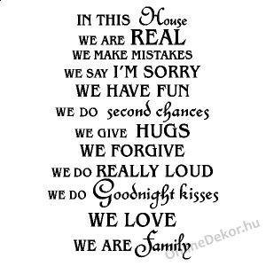 Wall sticker, Wall tattoo, Wall decoration, Wall decal - Name, Texts - WE ARE FAMILY 2106