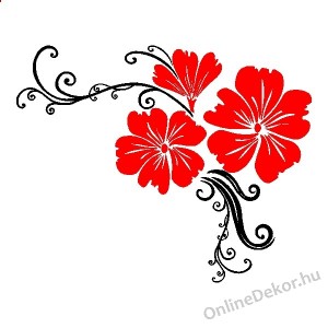 Wall sticker, Wall tattoo, Wall decoration, Wall decal - Flower II. - Flower 2126