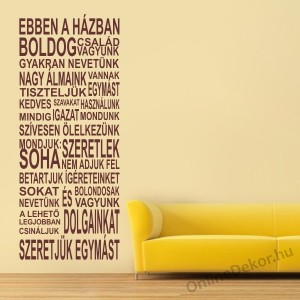 Faldekor&aacute;ci&oacute;, Falimatrica, Faltetov&aacute;l&aacute;s - Nevek, Sz&ouml;vegek, Id&eacute;zetek - Ebben a h&aacute;zban 2149