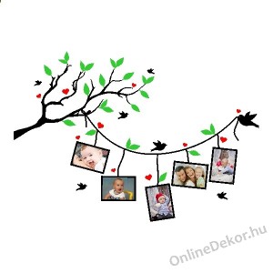 Wall sticker, Wall tattoo, Wall decoration, Wall decal - Family tree, Photo position - Family photos 2150