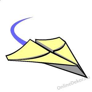 Faldekoráció, Falimatrica, Faltetoválás - Gyerekszoba - Nyomtatott falmatrica (Színezhető) - Repülő 218