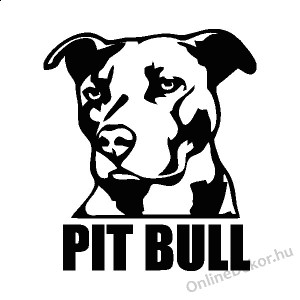 Faldekoráció, Falimatrica, Faltetoválás - Kutyák - Pit Bull 2192