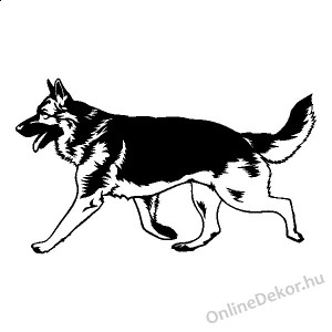 Wall sticker, Wall tattoo, Wall decoration, Wall decal - Kutyák - German shepherd 2194